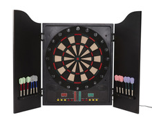 Nordic Games elektronisk dartskive i dartskab sort